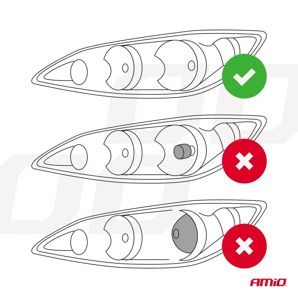 LED žárovky hlavního svícení H7 FLEX+ Lens Series AMiO