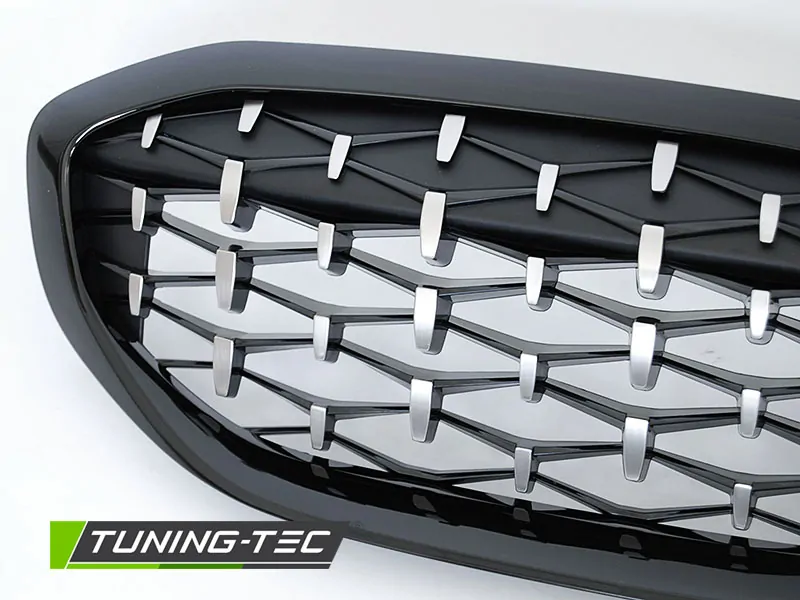 PŘEDNÍ MASKA BMW G20, G21, 2019-, DIAMOND, ČERNÁ LESKLÁ