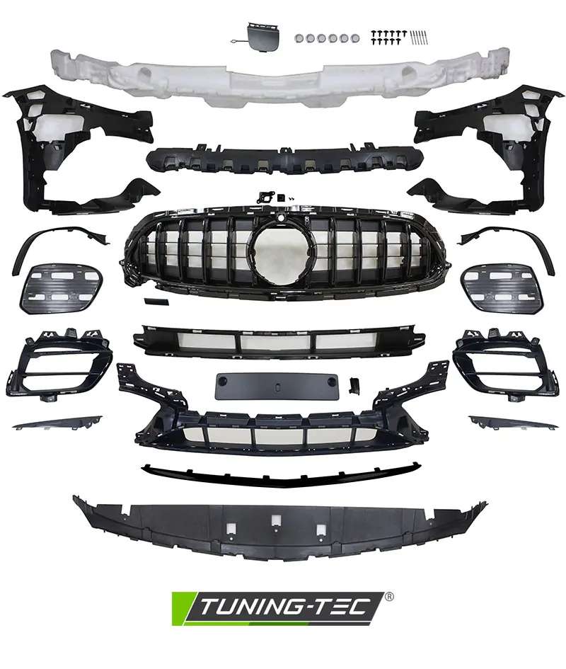 MERCEDES W213 20-23 Přední nárazník SPORT 63 PDC BLACK