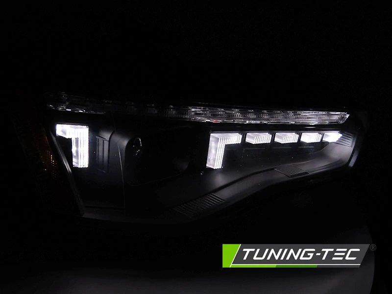 Světla přední Audi A5 11-16 černé XENON LED SEQ