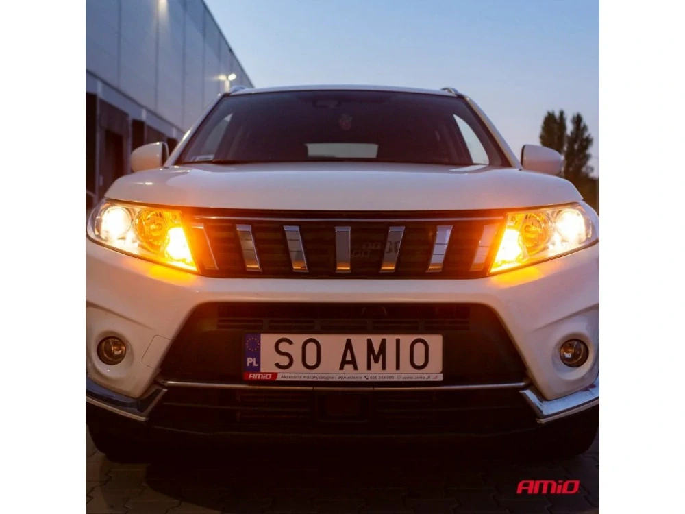 LED žárovka oranžová, Canbus 12/24V BAU15S, PY21W (2kusy)