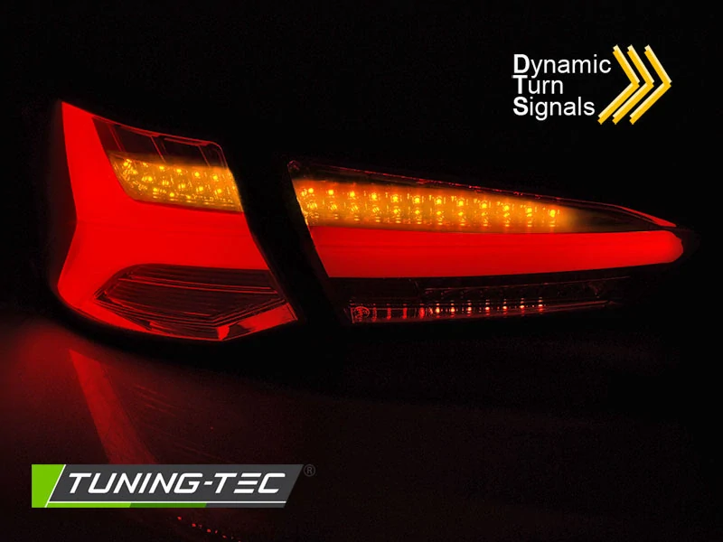 Zadní LED světla s dynamickým blinkrem, Ford Focus 4, 2018-2021, hatchback, kouřové