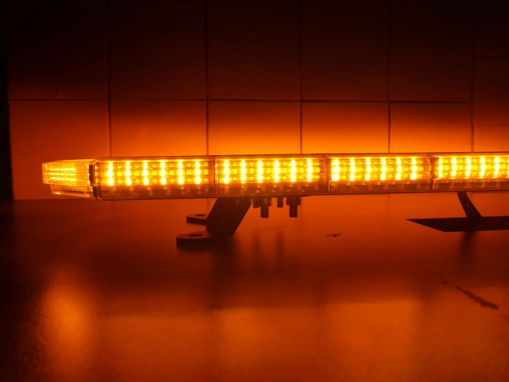 LED rampa 1400mm, oranžovo červeno/modrá+bílá, 10-30V, ECE R65