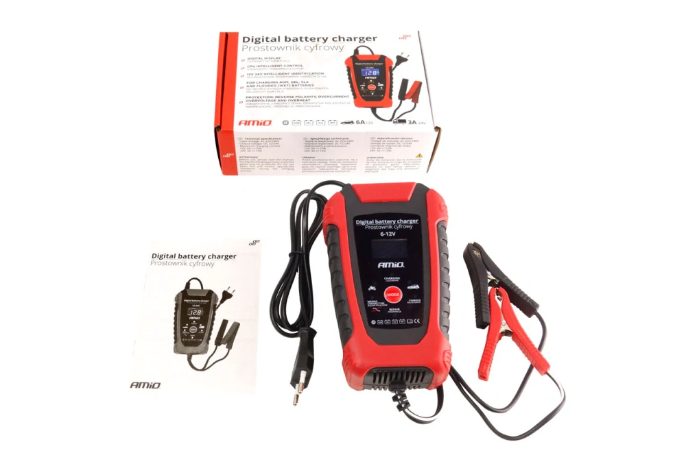 Inteligentní nabíječka autobaterií DBC-02 6/12V (2A / 4A) AMIO