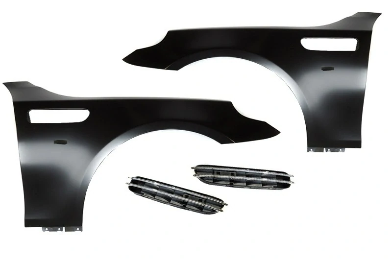 Přední blatníky BMW E60, E61, 2003-2010, SPORT STYLE s bočními přívody vzduchu, sada L+P