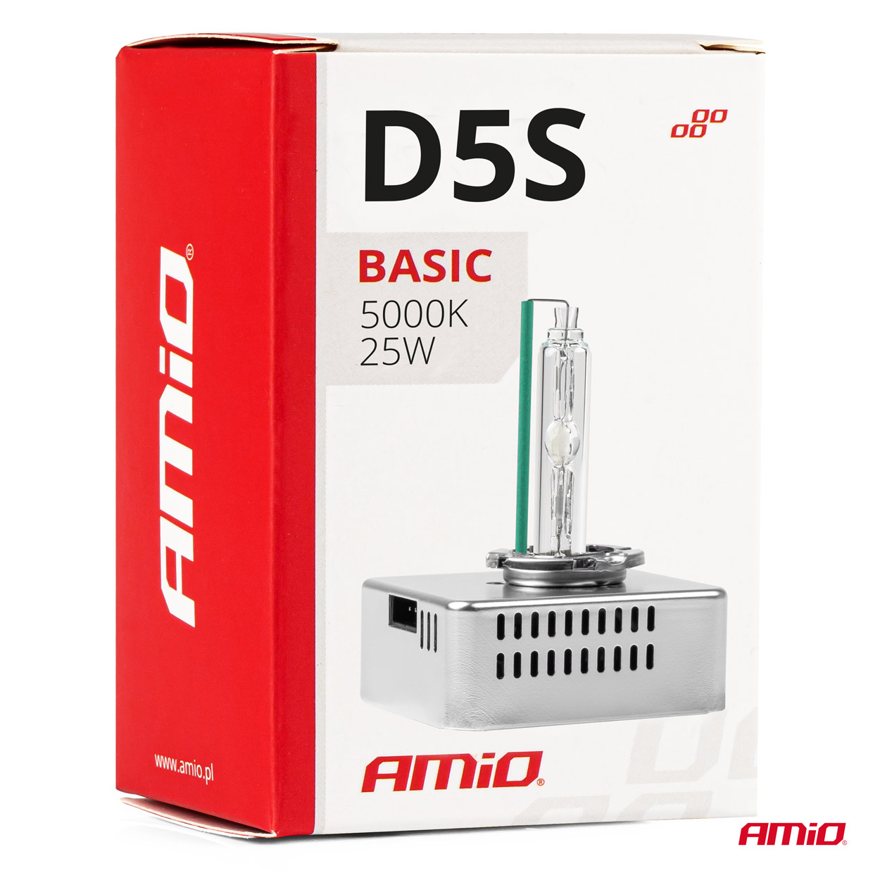Xenonová výbojka D5S AMIO BASIC 5000K 25W