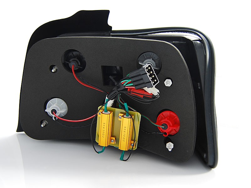 Zadní světla LED BAR, BMW E36 sedan, 1990-1999, červené, bílé