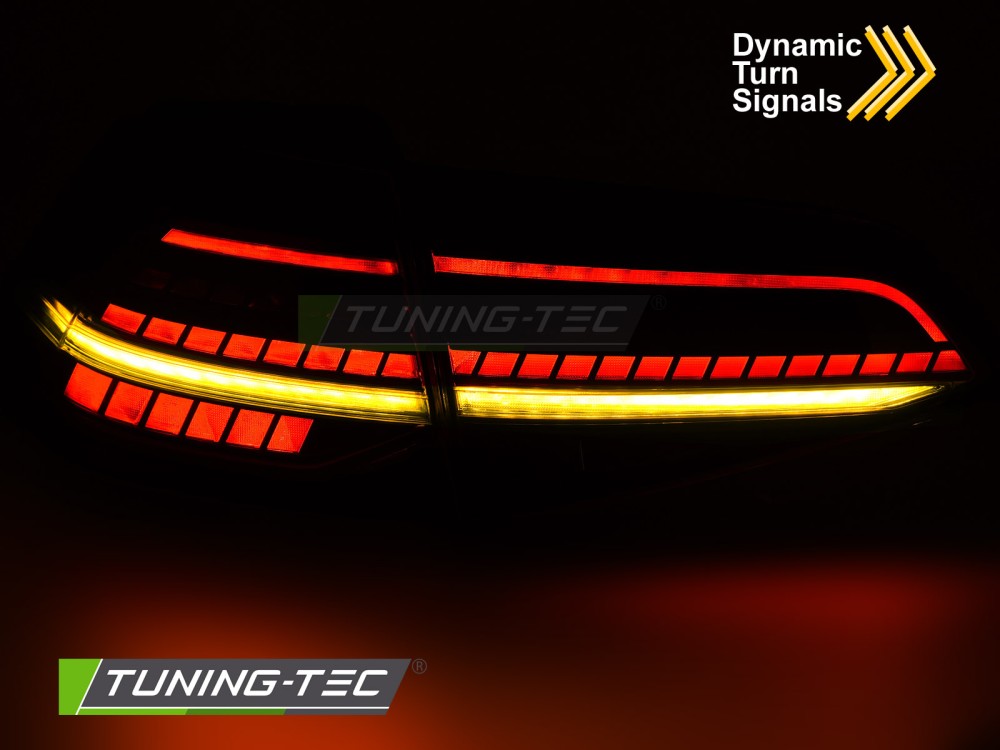 Zadní LED světla, světlomety, lampy VW Golf 7, 2013-2019, SEQ, kouřové