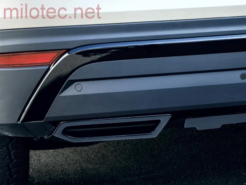 Dummy - koncovky výfuku, černý lesklý "klavírlak", Kodiaq II. 2024 –