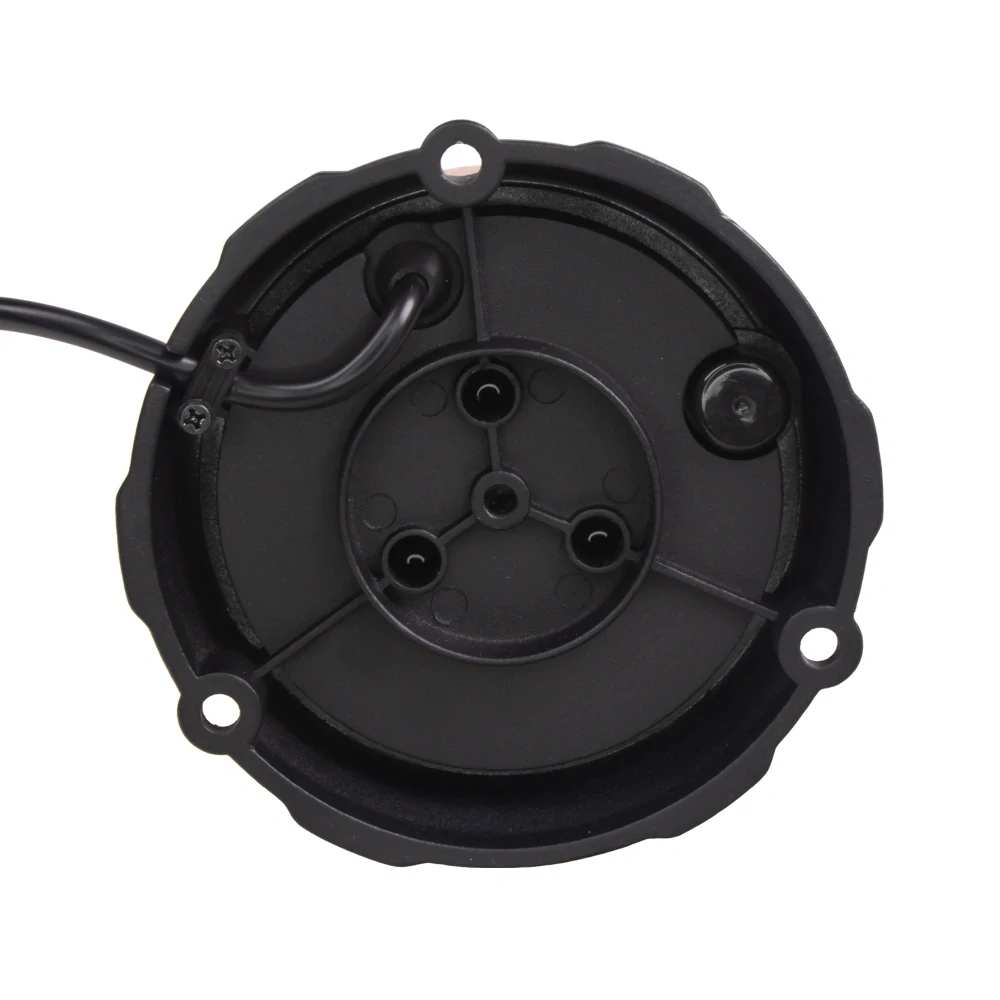 Robustní oranžový LED maják, černý hliník, 48W, ECE R65