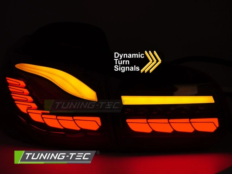 Zadní LED světla VW Golf 6, 2008-2013, OLED, SEQ, červené