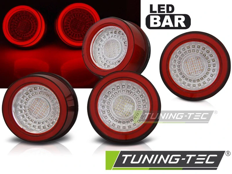 Zadní světla, LED světlomety, lampy Ferrari F355/F360 1994-2005, červeno-bílé