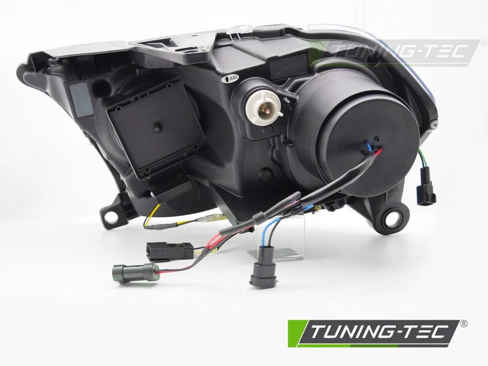Přední světla, světlomety, lampy Dodge Durango 2010-2013, LED TubeLight, SEQ, čern