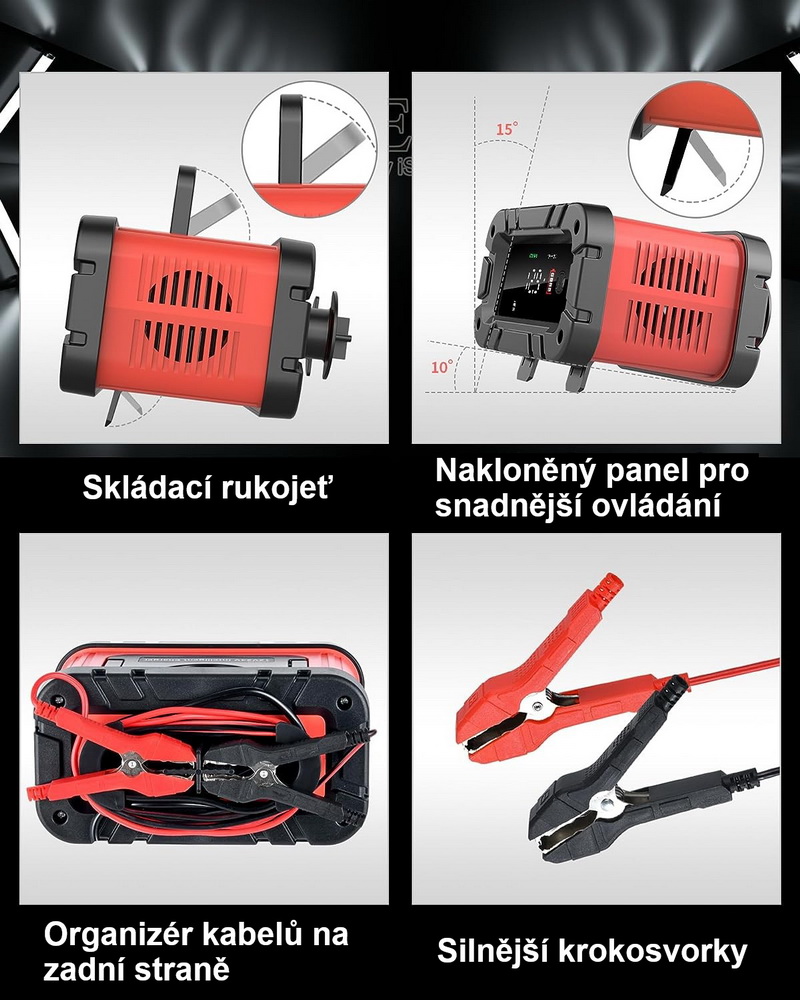 Autonabíječka 12V/10A & 24V/5A + 12V LifePO4