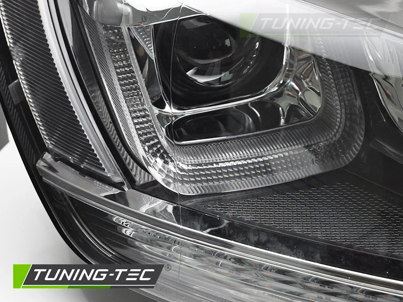Přední světla VW Golf VII 13-17 SEQ černé s chromovou linkou