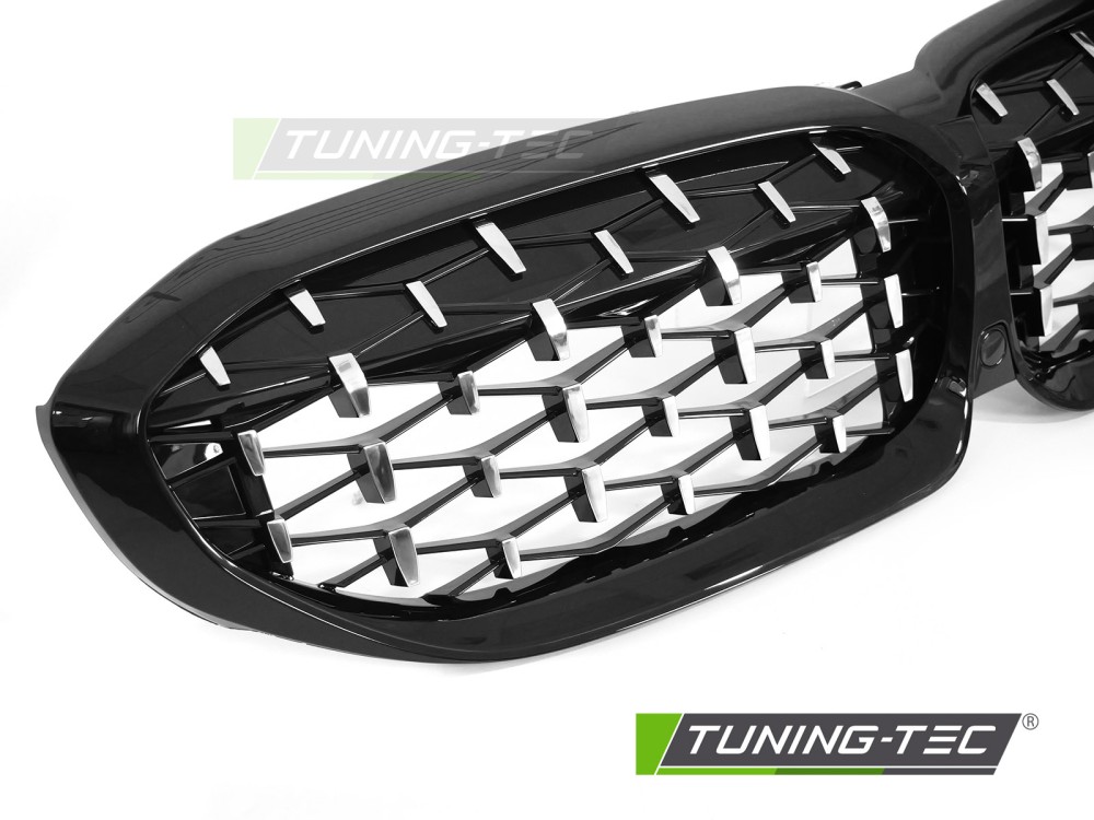 BMW G20/G21 2019-2022 - Přední maska DIAMOND černá s chrom