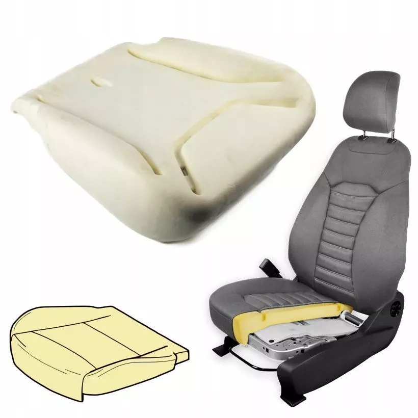 Výplň sedadla Opel Vivaro A (2001 - 2014), spodní sedací část