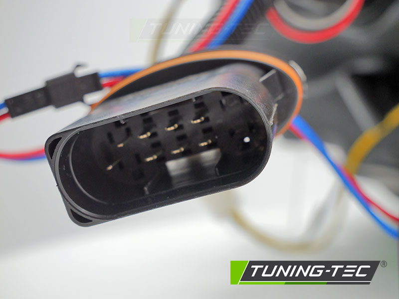 MERCEDES W205 14-18 - přední černá světla TUBE LED