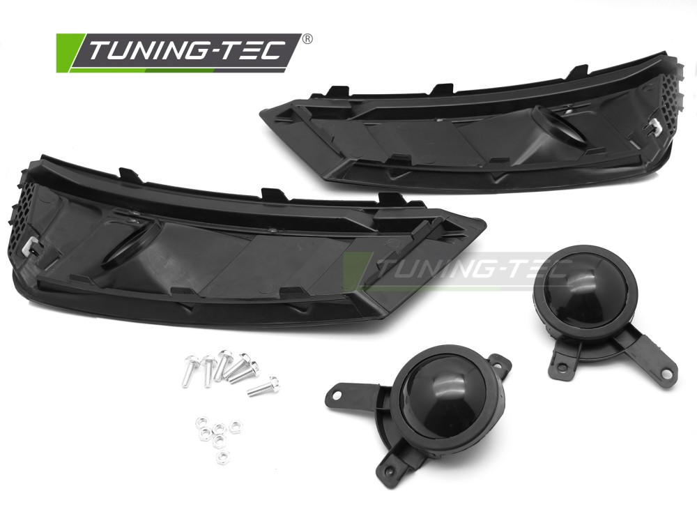Rámečky mlhovek Audi A4 B9 2015-2019 ČERNÉ LESKLÉ 