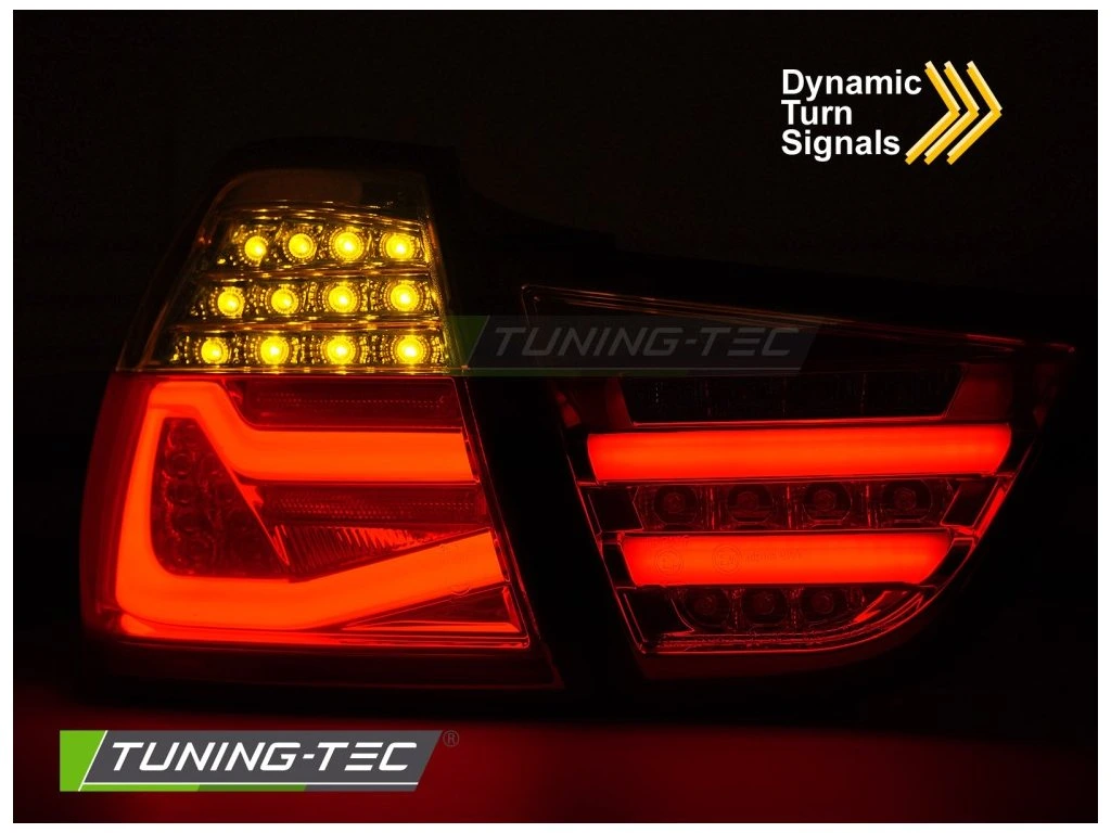 Zadní světla BMW E90 09-11 kouřové LED BAR SEQ