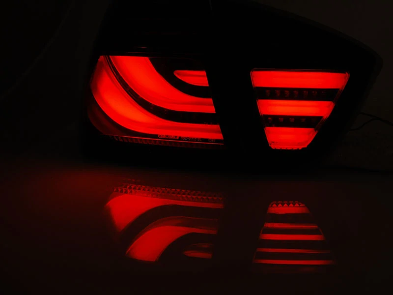 Zadní světla, lampy BMW E90, 2005-2008, LED BAR, kouřová