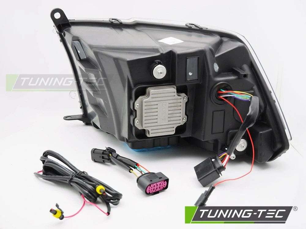 Přední světla Dodge Ram 09-18 černé TRU LED DRL