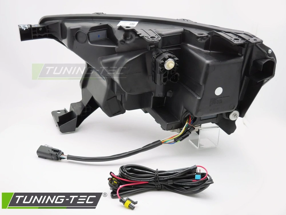 Přední FULL LED světla, světlomety, lampy Ford Ranger V 2016-2022, LED, DRL, SEQ, černé