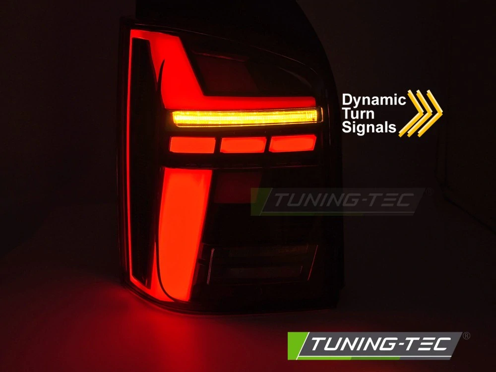 Zadní světla VW T5 04/03-09 / 10-15 zad.výklopné dveře, červená LED SEQ