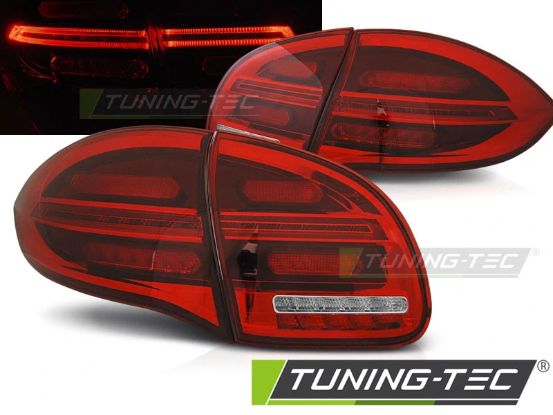 Zadní světla Porsche Cayenne 2010-2015 červená-bílá LED