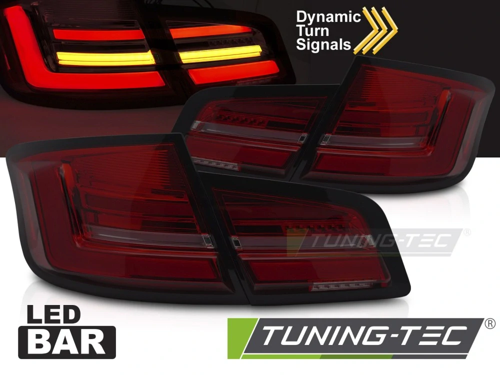 Zadní světla BMW F10 2010-2013 červená/kouřová LED SEQ