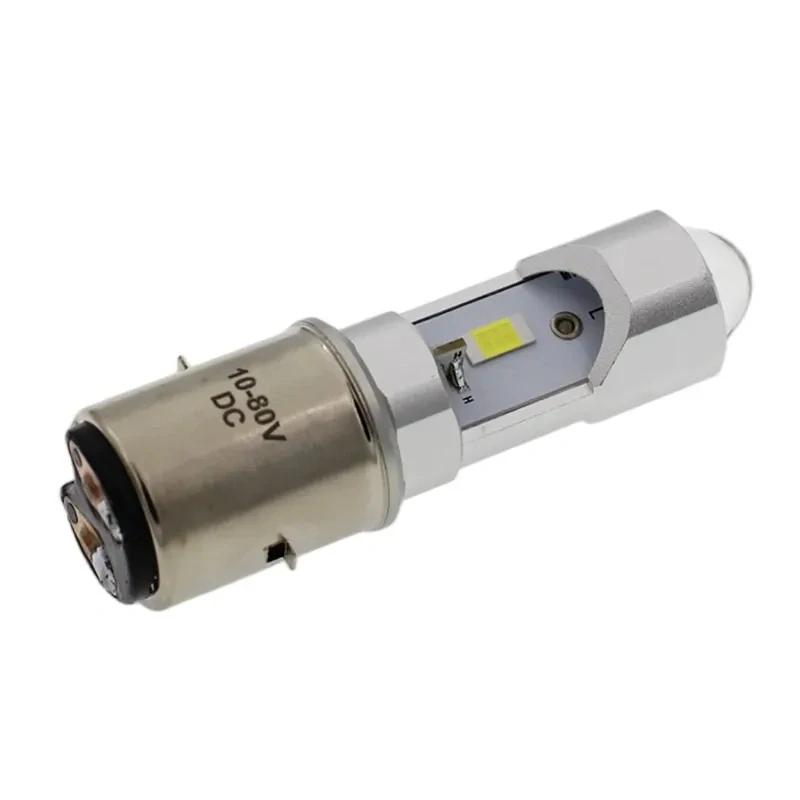 CSP LED ŽÁROVKA BA20D bílá, 10-80V, 3W, motocyklová