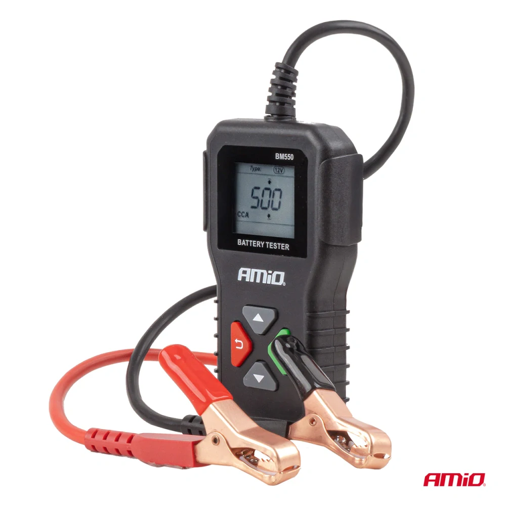 Profesionální digitální tester akumulátoru 2–220 Ah 6V 12V 24V AMIO