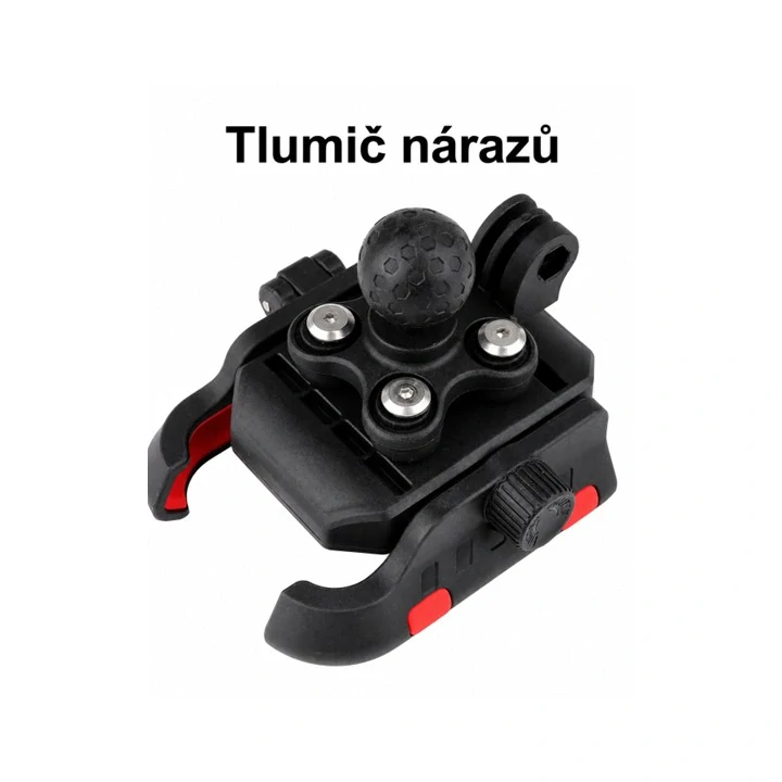 Univerzální držák telefonu + kameru, antivibrační na kolo, motocykl