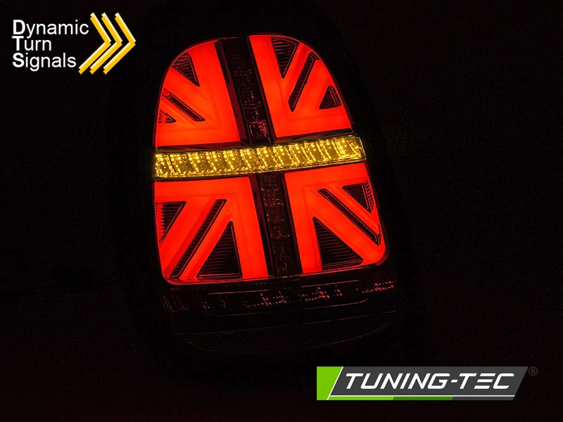 Zadní LED světla pro Mini Cooper F55 F56 F57 (2014–2017) – Kouřová, sekvenční blinkr (pouze 6-PIN)
