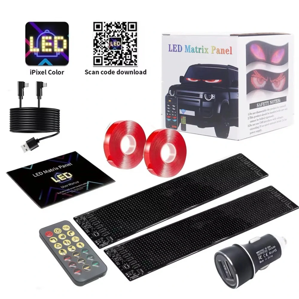 LED Matrix panel Devil Eyes 9,2x37,4 cm (2 ks)
