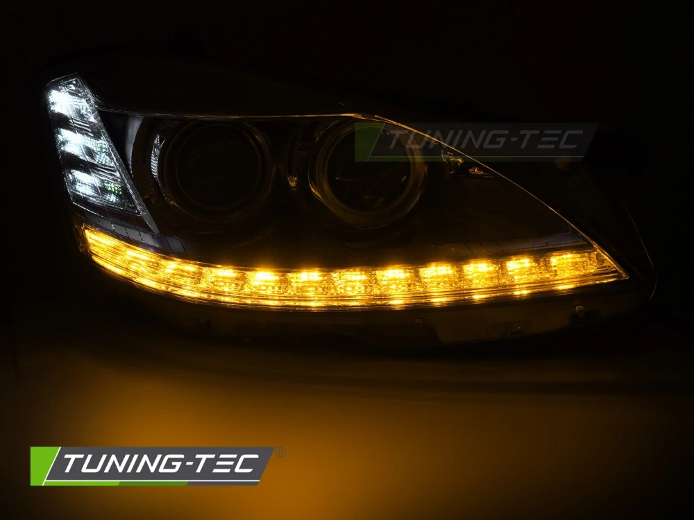 Xenon / LED světlomety pro Mercedes-Benz Třídy S W221 05-09 – Chromové