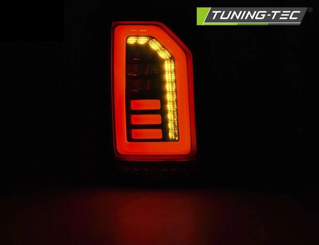 Zadní LED světla VW T6 2015–2019 pro výklopné dveře kouřová black LED BAR (LDVWI0)
