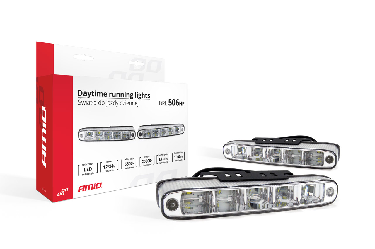 Světla pro automatické denní svícení s LED, homologace