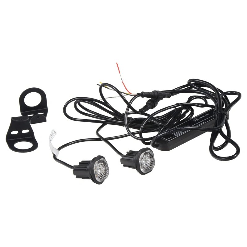 2x PROFI výstražné LED světlo vnější modré, 12-24V, ECE R65