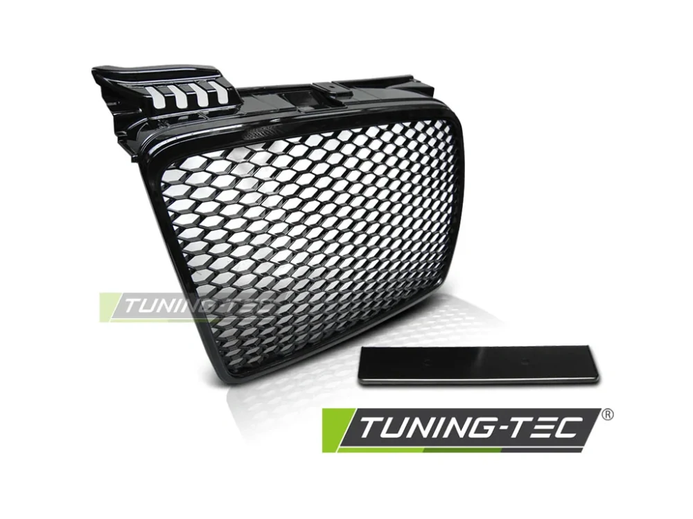 PŘEDNÍ MASKA AUDI A4 B7, 2004-2008 RS-STYL ČERNÝ LESK