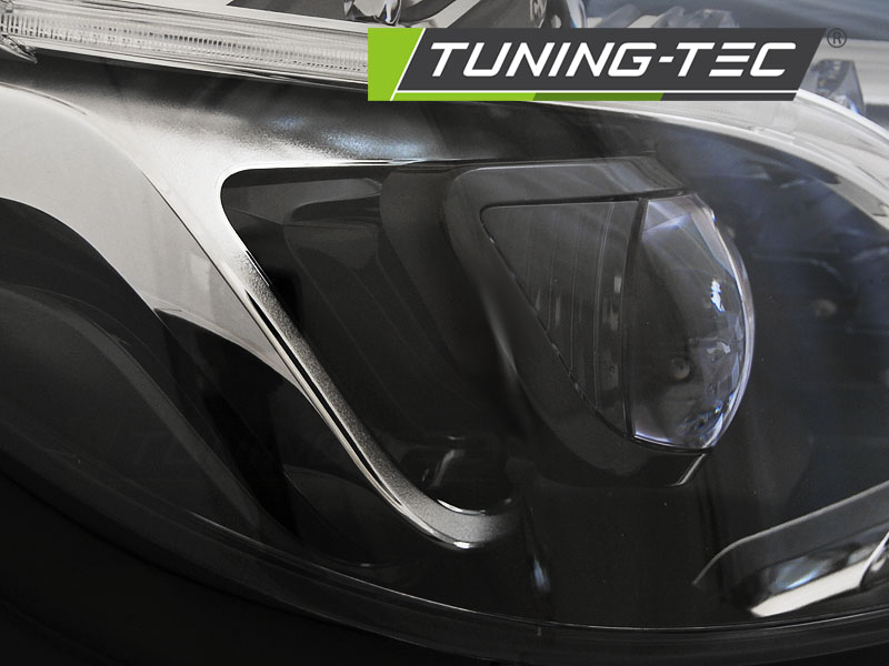 PŘEDNÍ SVĚTLA MERCEDES W212 13-16 BLACK LED DRL