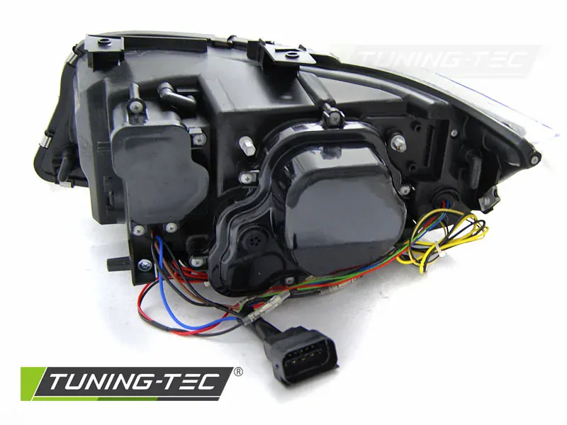Přední světla xenon D1S, LED blinkr,DRL, BMW E90/E91 09-11 černáNGEL EYES, ČERNÁ