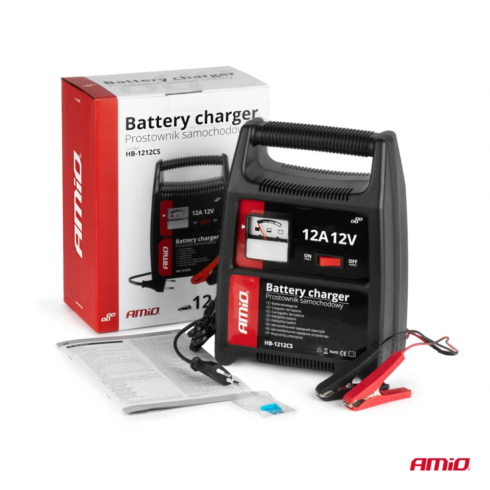 Autonabíječka 12A, 12V SBC-12A, AMIO