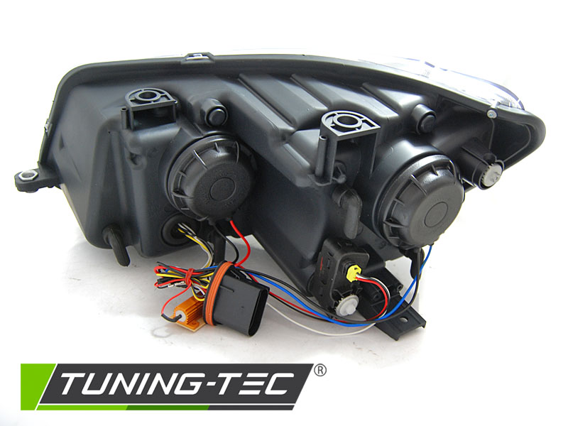 PŘEDNÍ SVĚTLOMETY, SVĚTLA, LAMPY VW TOURAN 2010-2015, TUBE, DRL, SEQ, CHROM