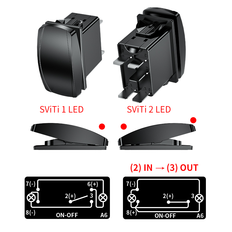 Rocker2 spínač PŘÍDAVNÉ SVĚTLO 12/24V