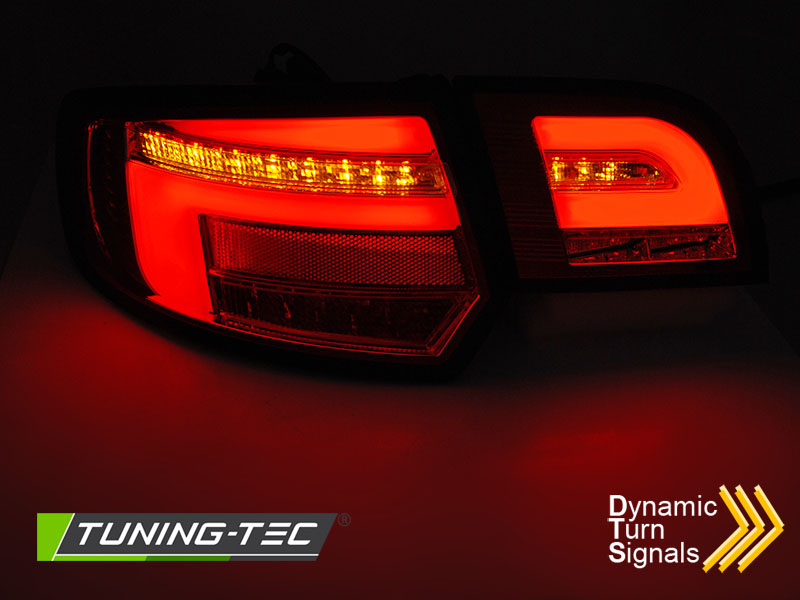 Zadní světla-Audi 8P 5D 03-08 - červená/bílá LED BAR SEQ SPORTBACK