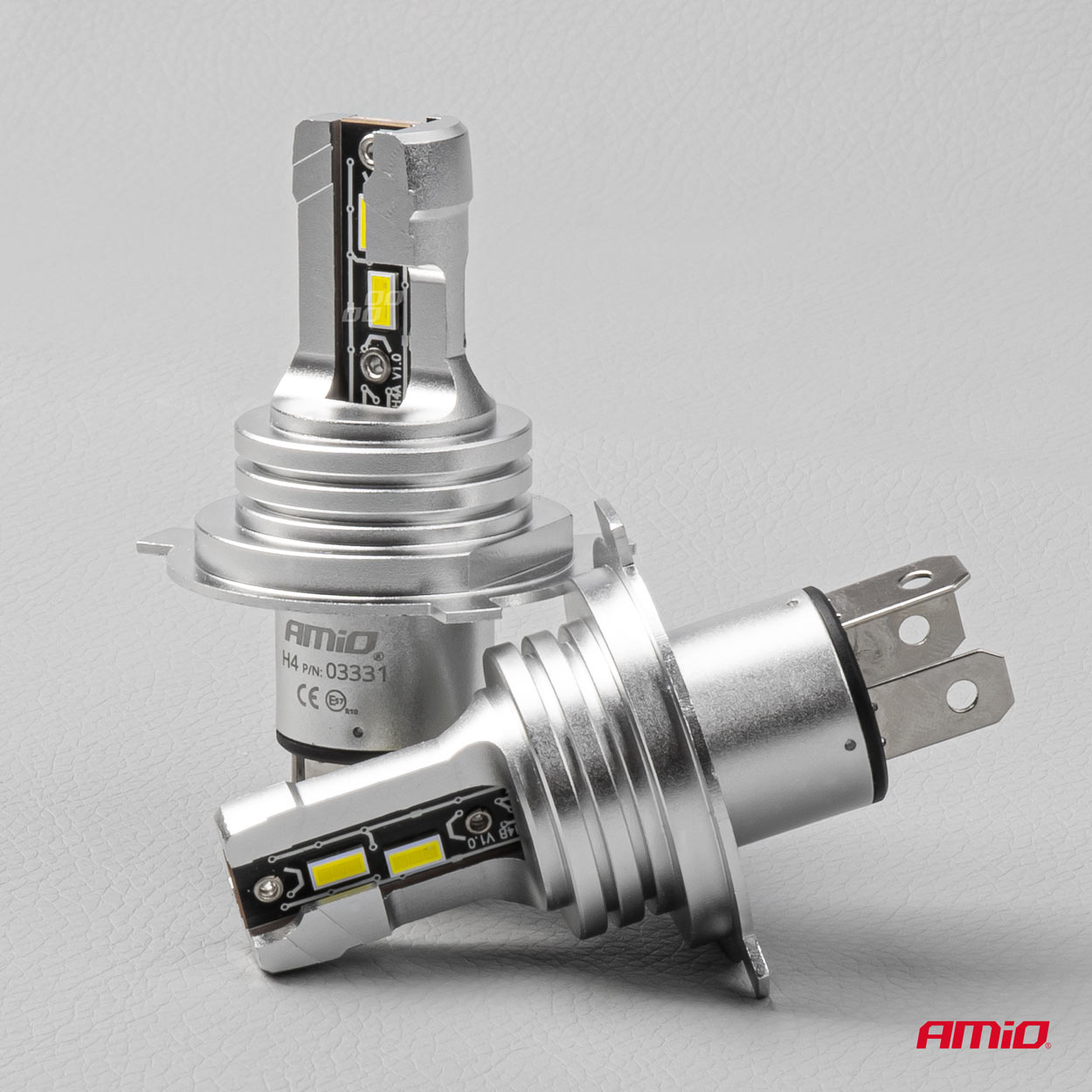 LED žárovky H4 AMIO LED H-mini, bílé 6500K | 2600 LM, 2 ks