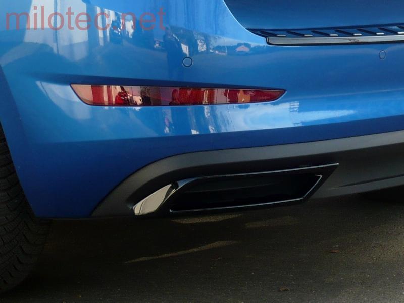 Dummy - koncovky výfuku, ABS - černý lesklý "klavírlak", Scala