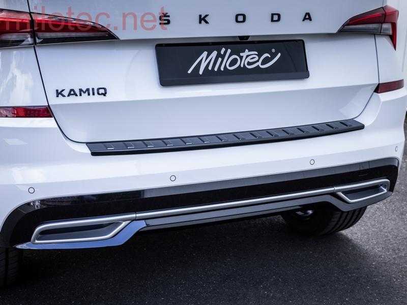 Dummy – koncovky výfuku s dekor lištou nárazníku, Alu Brush, Kamiq od r.v. 2019