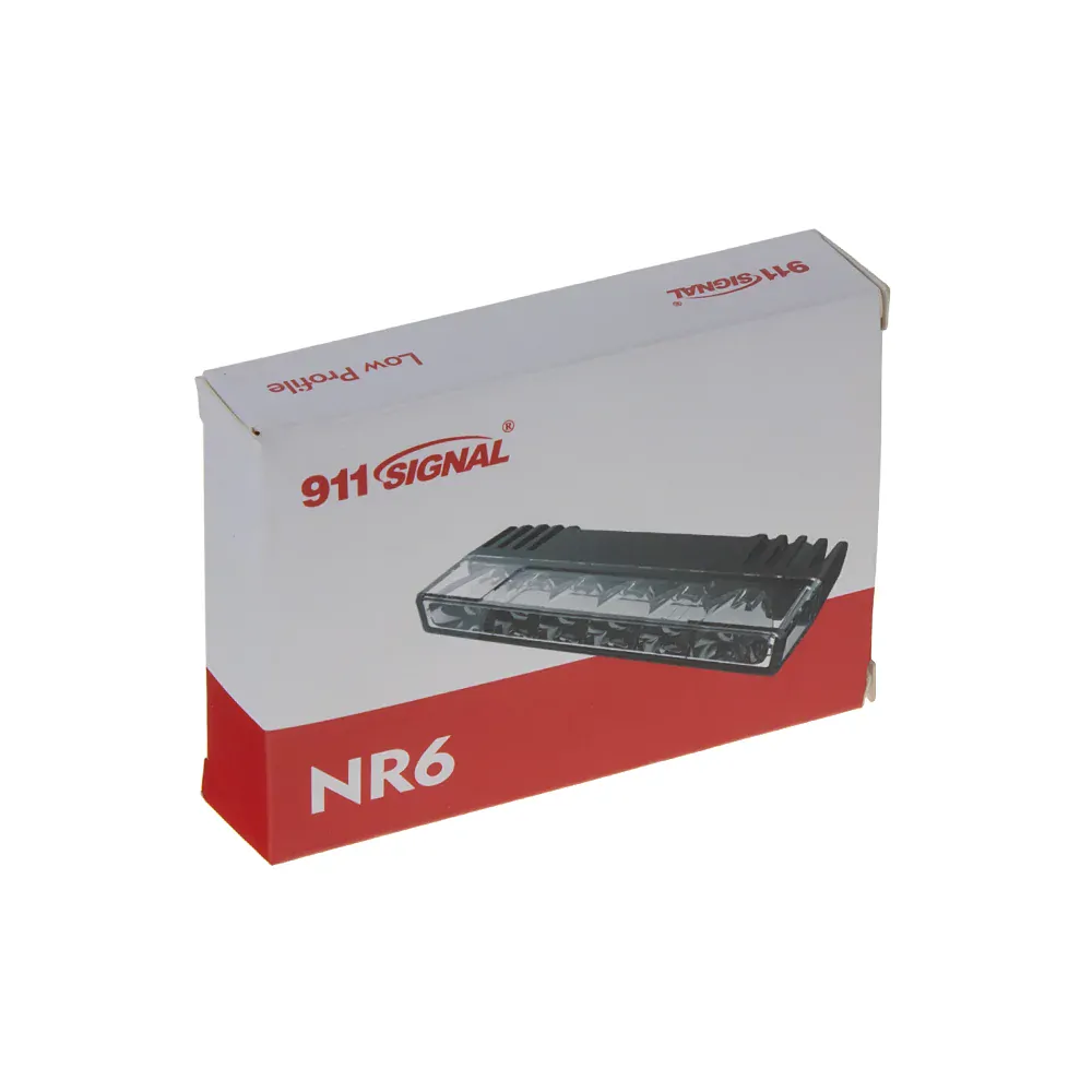 PROFI SLIM výstražné LED světlo vnější, do mřížky, červené, 12-24V, ECE R65